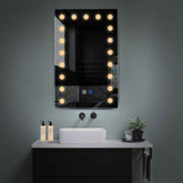 LED Spiegel Vertikal | Touch-Schalter | Anti-Beschlag-Funktion | Warmweißes Licht - Reyze Seria Salono Model 6